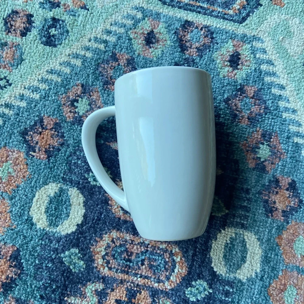Target Coffee mug white gold too much monday not enough coffee modern farmhouse